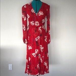 Reformation Chelsea Wrapped Dress in Shohana S